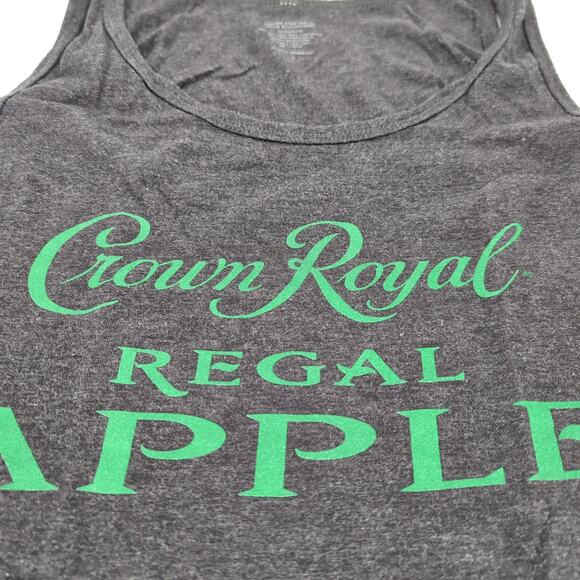 Crown Royal Regal Apple Women's Dark Grey/Gray Graphic Tank Top - Size S - GUC - Picture 5 of 10